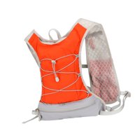 Magideal - Chaleco De Running Para Hombre, Bolsa De Gimnasio, Equipo Reflectante, Portátil, Ajustable, Chaleco De Hidratación, Mochila De Hidratación Para Corred Naranja