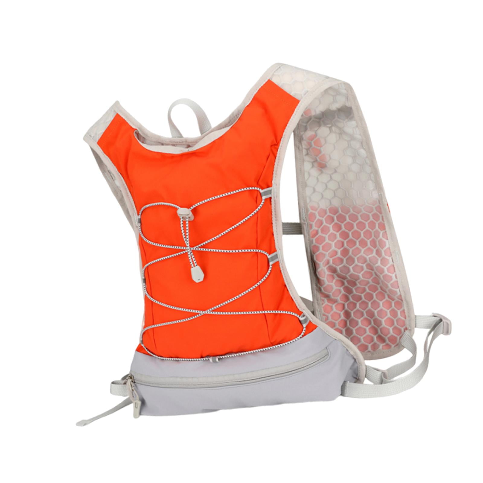 Magideal - Chaleco De Running Para Hombre, Bolsa De Gimnasio, Equipo Reflectante, Portátil, Ajustable, Chaleco De Hidratación, Mochila De Hidratación Para Corred Naranja