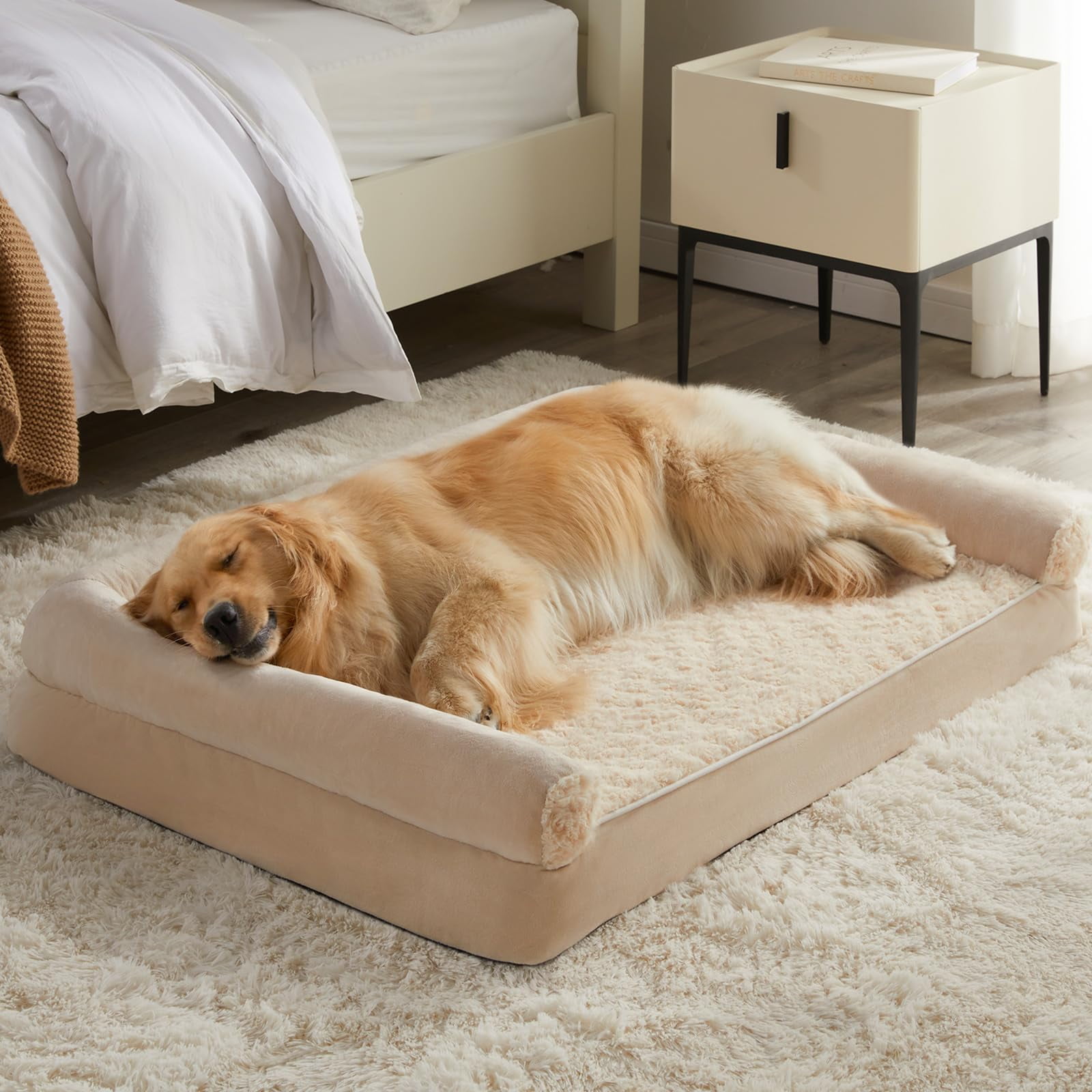 Cama Ortopédica Impermeable Para Perros Grandes Bfpethome