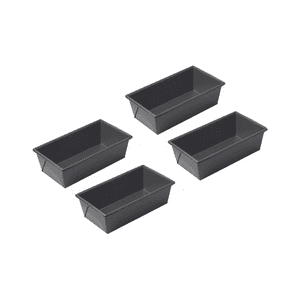 Importclick - Pack 4 Moldes Queques Panes Rectangular Antiadherente 24 Cm