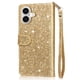 thumbnail image 3 of Funda para FOXDOCK Elegante funda iPhone 16 Plus Glitter con cremallera-Ideal para el uso diario, 3 of 5