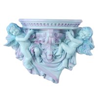 Magideal - Estante Flotante Decorativo Para Pared, Soporte Para Escultura, Estante Colgante, Colgante De Pared, , Montaje En Pared Para Decoración De , Azul Claro