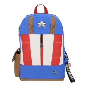 Mochila Escolar Niño Capitán America Azul Marvel