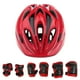 thumbnail image 1 of 7 Piezas Niño Niño Patinaje Sobre Ruedas Casco De Bicicleta Rodilla Protector De Muñeca Coderas Conjunto Rojo, 1 of 3
