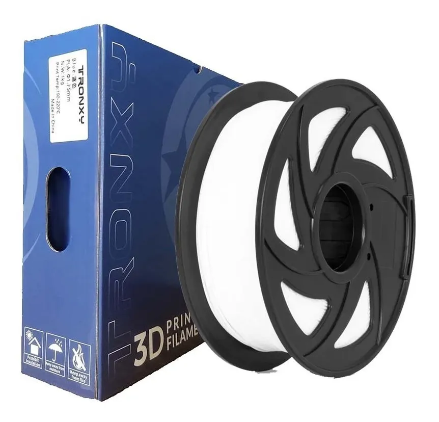 Tronxy - Filamento 3D Pla De 1.75Mm Y 1Kg Blanco