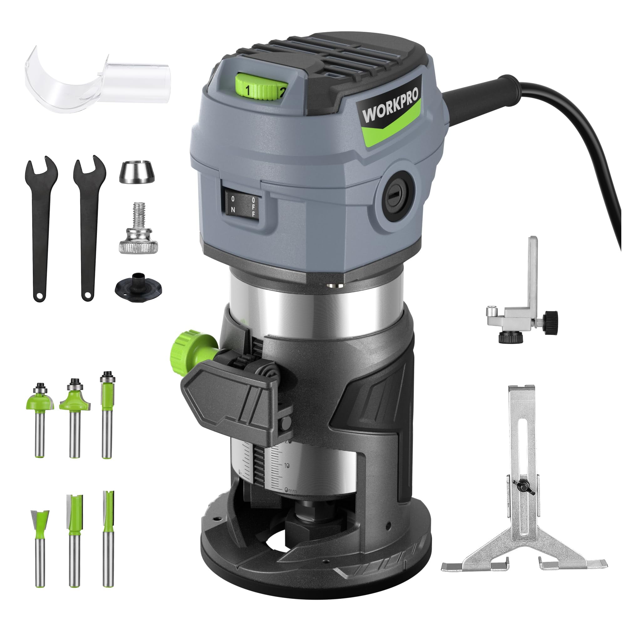 Cortadora Manual Workpro Compact Router 6.5 Amperios