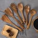 thumbnail image 5 of Juego de utensilios ADT de madera de teca para cocina antiadherente, paquete de 10, 5 of 8