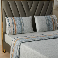 Genérico - Juego Sabanas Casatua Estampadas Etnico Super King