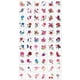 thumbnail image 2 of 66 pieces Waterproof and Sweatproof Butterfly and Flower Theme Tattoo Stickers - Sexy Simulation Temporary Tattoos for Lasting 3-6 Days, 2 of 2