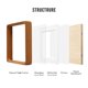 thumbnail image 4 of Marco de fotos Zelvix 10 × 15 cm Madera de teca 4 × 6", 4 of 5