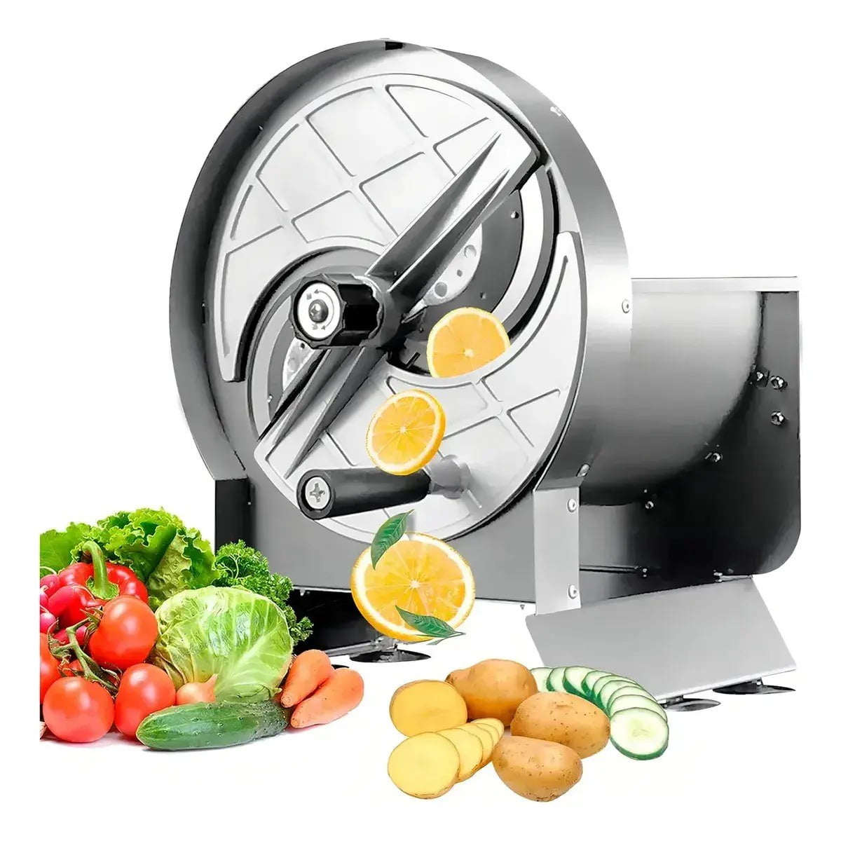 Genérica - Cortadora De Frutas Y Verduras Comercial 0-12mm Plateado