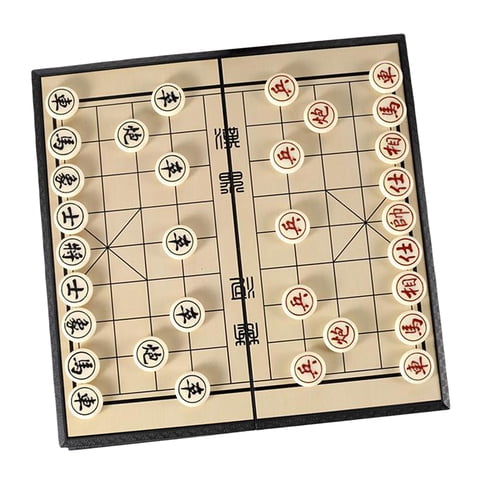 Magideal - Juego De Ajedrez, Juego De Mesa De Estrategia, Juguete De Viaje Plegable, Juego De Ajedrez Chino Portátil S