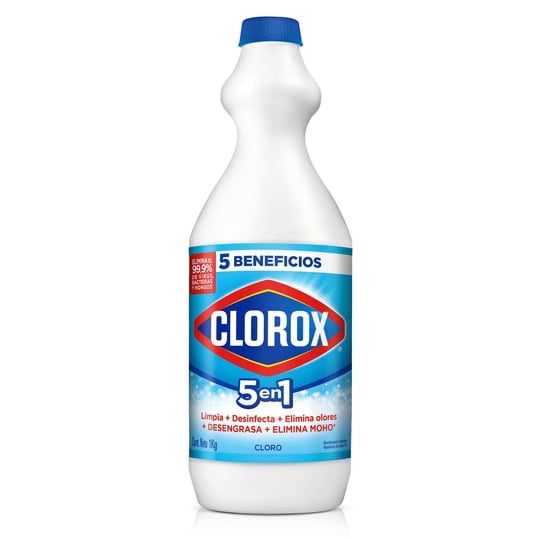 Cloro Triple Acción Líquido Tradicional Botella 1000 ml Clorox