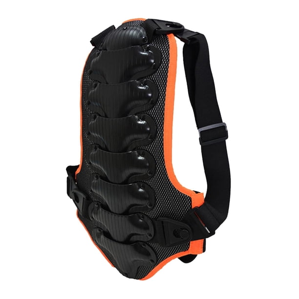 Protector de espalda para niños, almohadilla protectora para niños, protección para el cuerpo, para ciclismo, engrosada para deportes de Negro