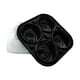 thumbnail image 3 of Fabricantes De Bolas De Hielo Bandeja De Cubitos De Hielo Reutilizable De 6 Cm De Diámetro Para Bebidas Dulces 4 Rejillas Negras, 3 of 3