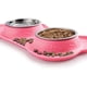 thumbnail image 4 of Pet Serving Bowls 2 Cuencos De Acero Inoxidable Con Almohadillas De Silicona Antideslizantes Para Dar De Comer A Perros Gatos Cachorros Pequeño Mediano (s, Rosado), 4 of 6