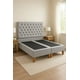 thumbnail image 2 of Cama 2 Plazas Modelo Capitoné  Gris Claro Perla, 2 of 8
