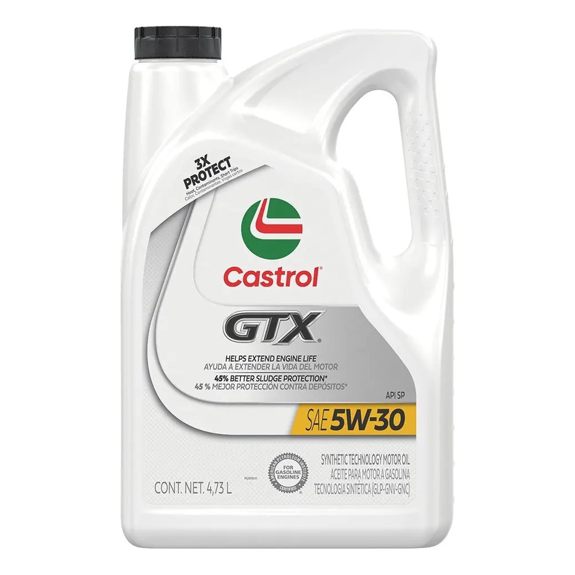 Aceite Motor Castrol Gtx 5w30 4.73l 3x-protect Sintetico | Lider