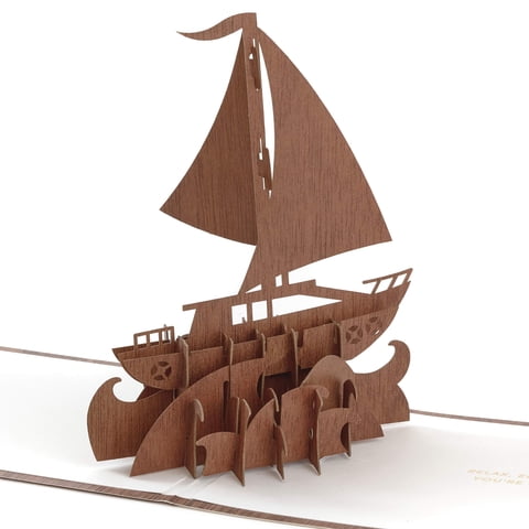 Tarjeta De Felicitación Hallmark Signature Paper Wonder Wood Pop Up