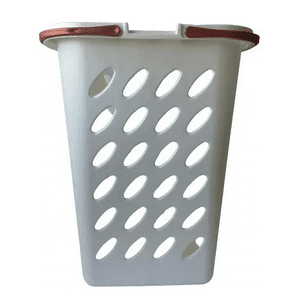 Genérico - Canasto Ropa Plástico Dakar N°3 Con Tapa Color Crema