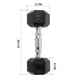 thumbnail image 3 of Mancuerna Hexagonal 2.5 kg Negro, 3 of 6