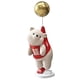 thumbnail image 4 of Figurita de oso creativa, estatua de resina, globo, figura de oso, escultura ornamental para sala de estar, estante, decoración de arreglo de oficina , Rojo, 4 of 5