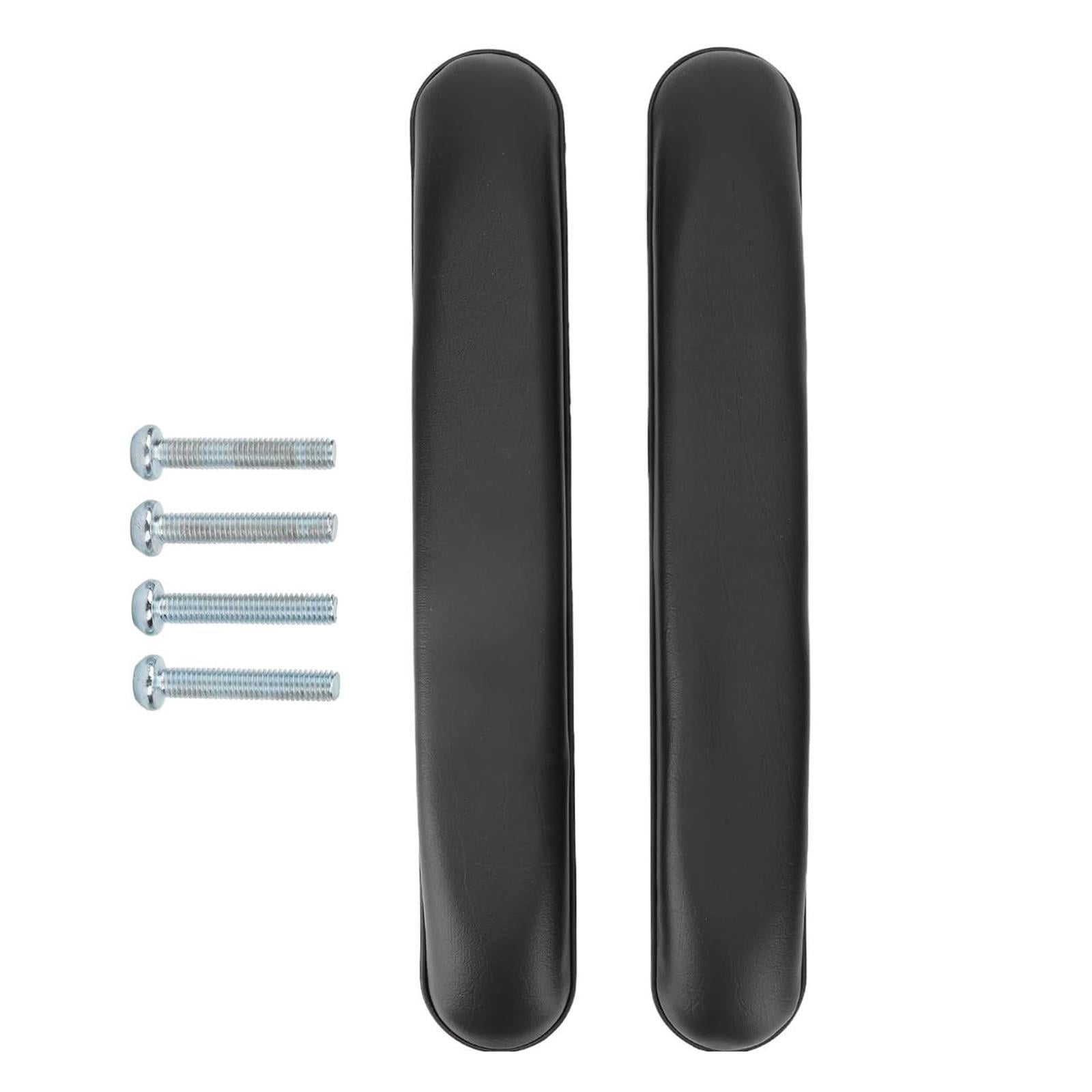 Ioensy - 2 Almohadillas Para Brazos De Silla De Ruedas, Cómodas, De Repuesto Negras Para Codos Y Muñecas.