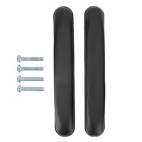 Ioensy - 2 Almohadillas Para Brazos De Silla De Ruedas, Cómodas, De Repuesto Negras Para Codos Y Muñecas.