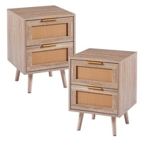 Pandalino - Pack 2 Veladores Brando | Elegancia Natural Para Tu Hogar Cafe