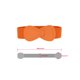 thumbnail image 3 of INSPIRE CHIC Cinturón elástico de cuero sintético con hebilla entrelazada en forma de 8 para dama, ajuste de cintura: 37"/93.5cm-49"/124cm Naranja, 3 of 7