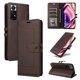 thumbnail image 1 of Premium Wallet Case for Xiaomi Redmi Note 11/11s with Card Slots & Kickstand, Flip Cover Brown, 1 of 6