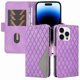 thumbnail image 4 of Funda Cartera para iPhone 14 Pro con Tarjetero Soporte y Correa Morado, 4 of 6