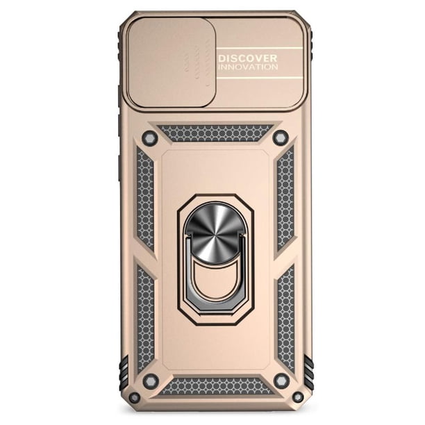 Funda Resistente Anillo Soporte Samsung Galaxy A05 Privacidad Cámara Montaje Magnético Oro