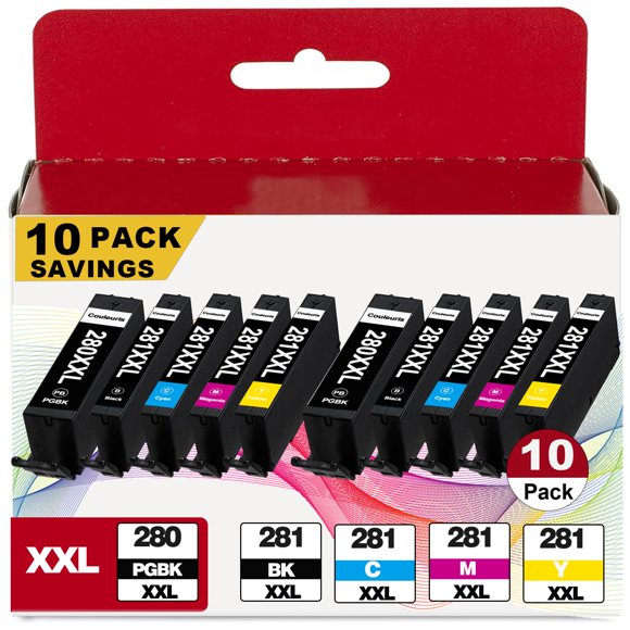 Cartuchos de tinta Couleuris PGI-280 XXL/CLI-281 XXL para Canon