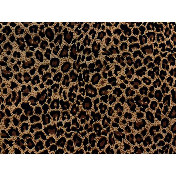 Tela AMORNPHAN 112 cm Leopardo 100 % Algodón 1 Yarda