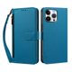 thumbnail image 1 of Funda Tipo Billetera para iphone16 Promax con Soporte y Bolsillo con Cierre Azul, 1 of 1