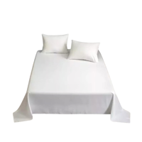 Importclick - Juego Sábanas Algodón Poliéster 200 Hilos + 2 Fundas King Blanco