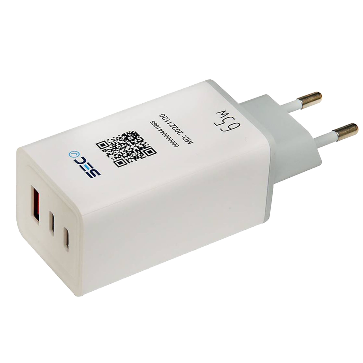 Tecmaster - Cargador Usb C Y Usb 3 Puertos Carga Rápida 65w