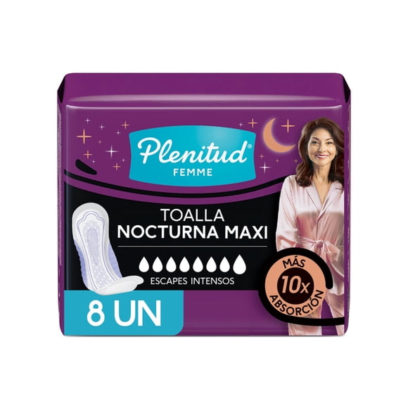 Toallas para Incontinencia Nocturna Femme, 8 unidades