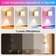 thumbnail image 3 of Aplique de Pared NOVCAND Recargable RGB con Control Remoto - Pack de 2, 3 of 8
