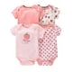 thumbnail image 2 of Get Ready to Fall in Love with Our 4pcs Soft and Breathable Newborn Infant Rompers! Perfect for Baby Boys and Girls, These Short Sleeve Round Neck Bodysuits Feature Adorable Cartoon Animal and Flowers, 2 of 5