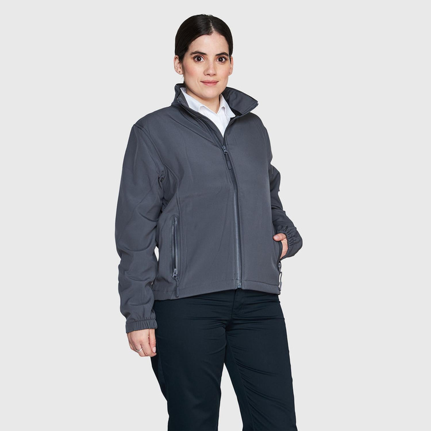 Jayson - Softshell Premium Técnico Ejecutivo Mujer Gris Xl