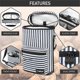 thumbnail image 4 of Bolsa térmica opux aislada para 2 botellas con rayas, 4 of 7