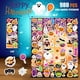 thumbnail image 4 of Pegatinas SWARKOL Halloween, 980 unidades, para regalos de fiesta infantiles, 4 of 7