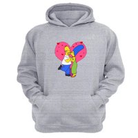 Genérico - Polerón Canguro Familia Amarilla Gris Claro Talla L Unisex