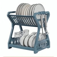 Genérico - Secador Escurridor De Platos 2 Niveles Plastico Escurridor