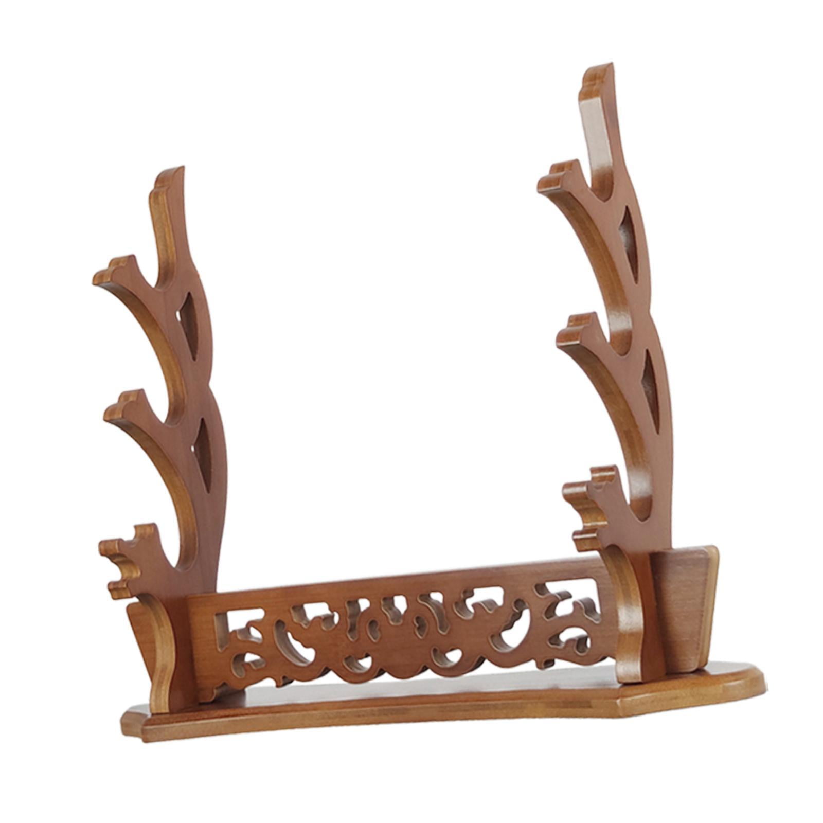 Magideal - Soporte Para Espadas Samuráis, Organizador De Escritorio Para Almacenamiento De Sables De Luz, Soporte De Exhibición Para Espadas De Colección, Flauta 3 Capas