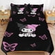thumbnail image 1 of Kuromi & My Melody Duvet Cover Set 3 Piece Bedding Set Double Sided Printing Decorative Comforter Cover Set, 1 of 5