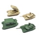 thumbnail image 5 of 4 Uds 1/144 Tanque Lanzacohetes Modelo Vehículos Kit De Construcción Modelo Ensamblado, 5 of 5