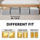 thumbnail image 4 of Caja de almacenamiento SpaceAid 80 cm, pack de 4, gris, para debajo de la cama, 4 of 7